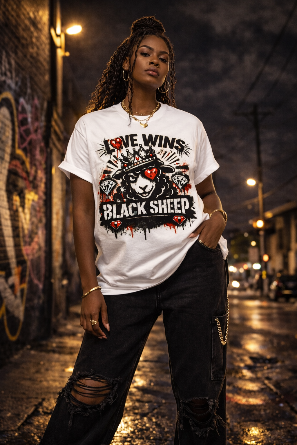 Love Wins x Black Sheep Chosen Heart Tee