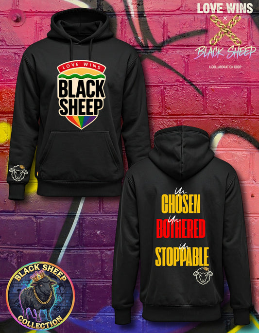 🛡️ Black Sheep Shield Hoodie