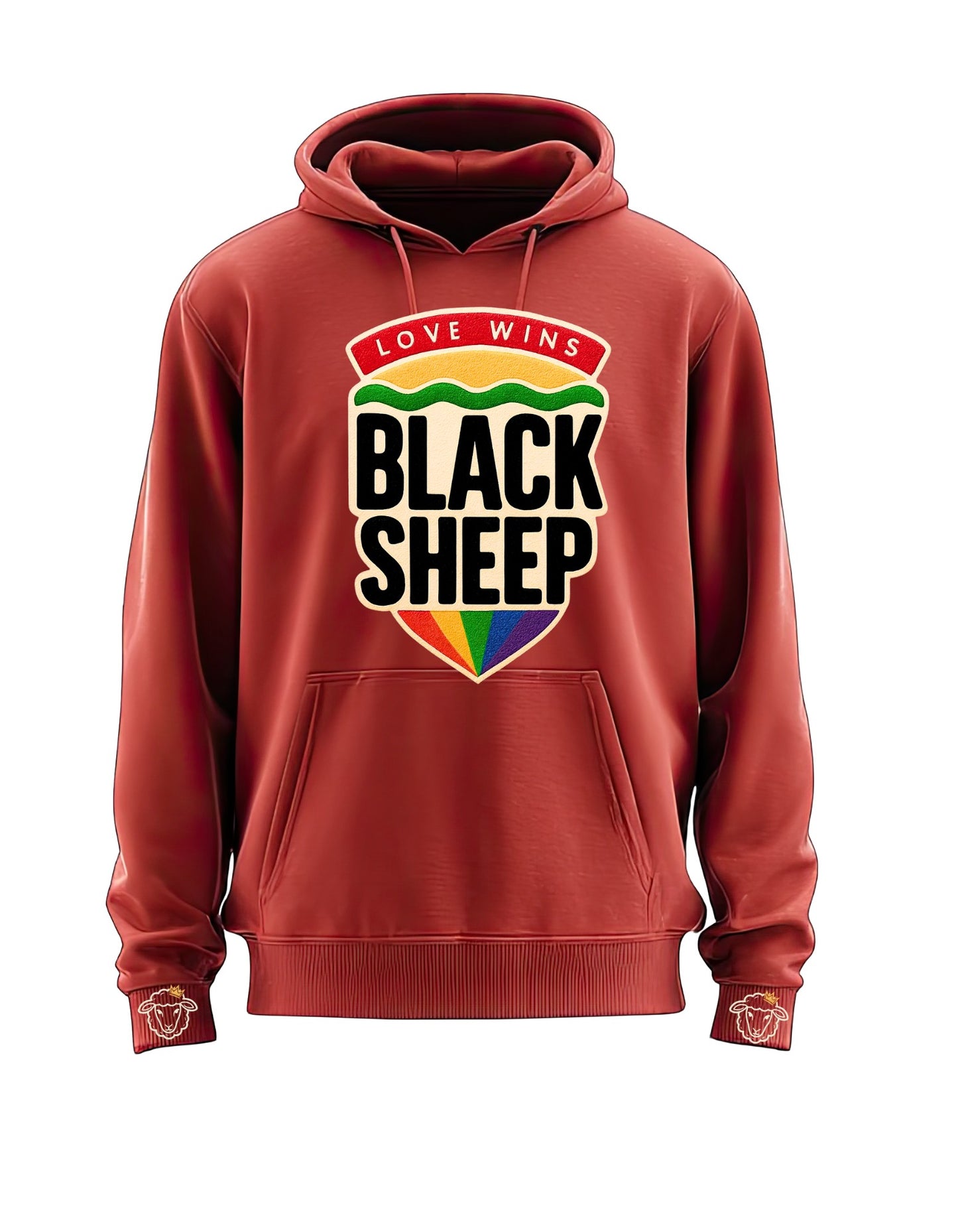 🛡️ Black Sheep Shield Hoodie